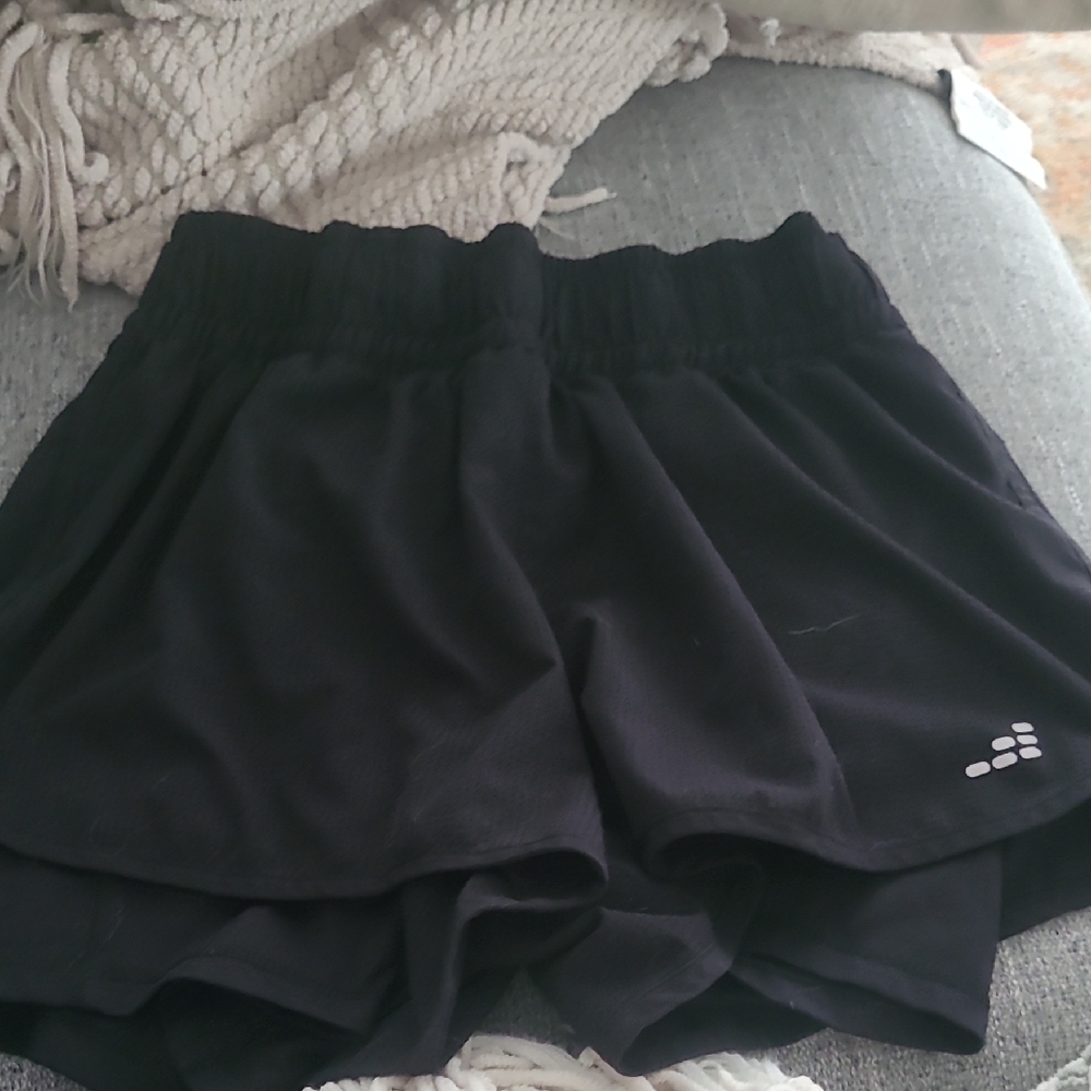 DC Black Athletic Shorts Lightweight Elastic Waist